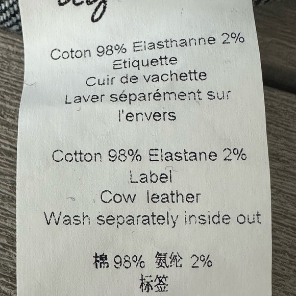 NWT Agnes b Marilyn Pants- Blue Jean Capri length - Picture 9 of 9